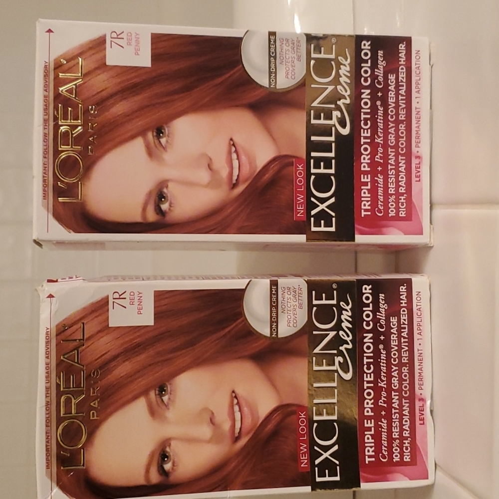 NIB Loreal 7R Red Penny Excellence Creme Hair Color